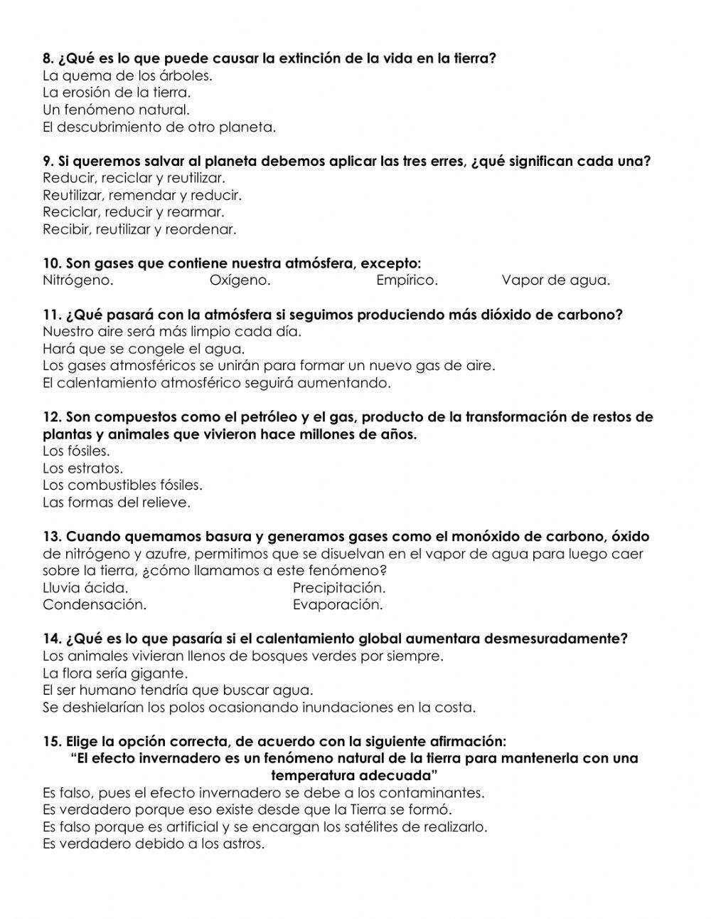 Repaso de ciencia naturales 4° parcial
