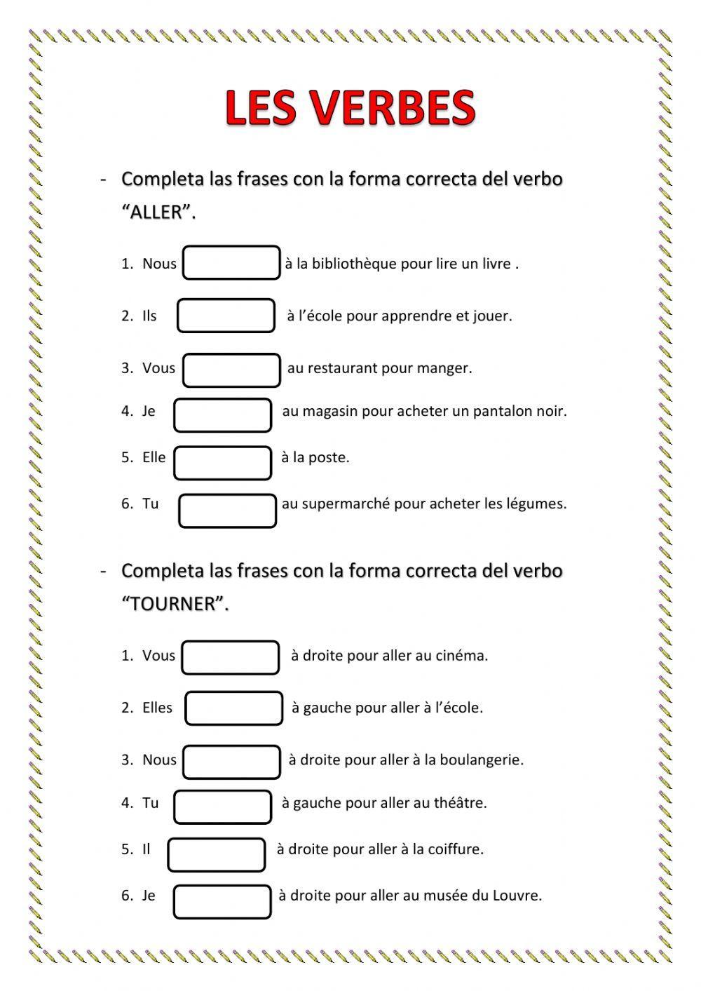 La ville ET LES VERBES