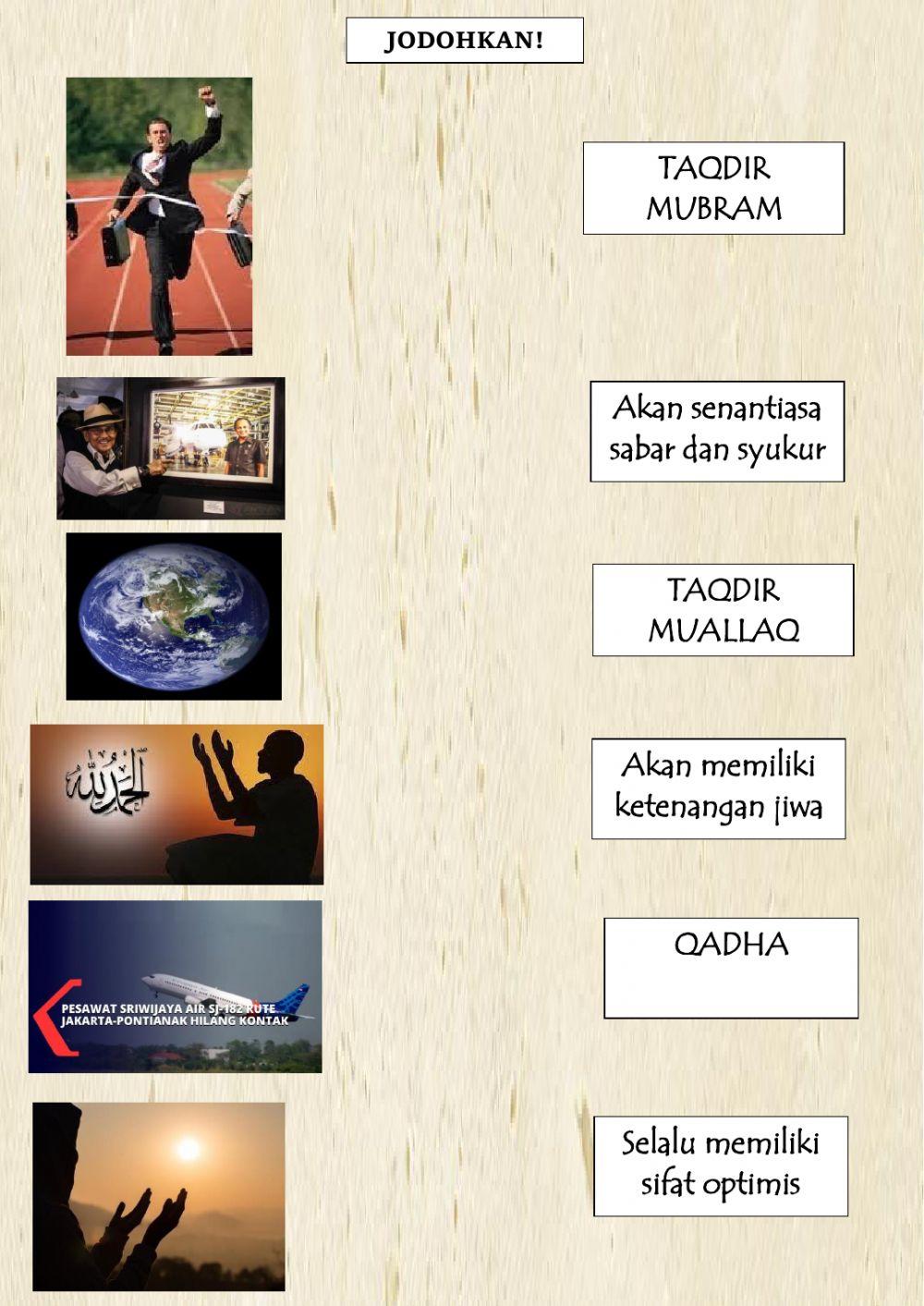 Yuk, kita imani qada dan qadarNya Allah