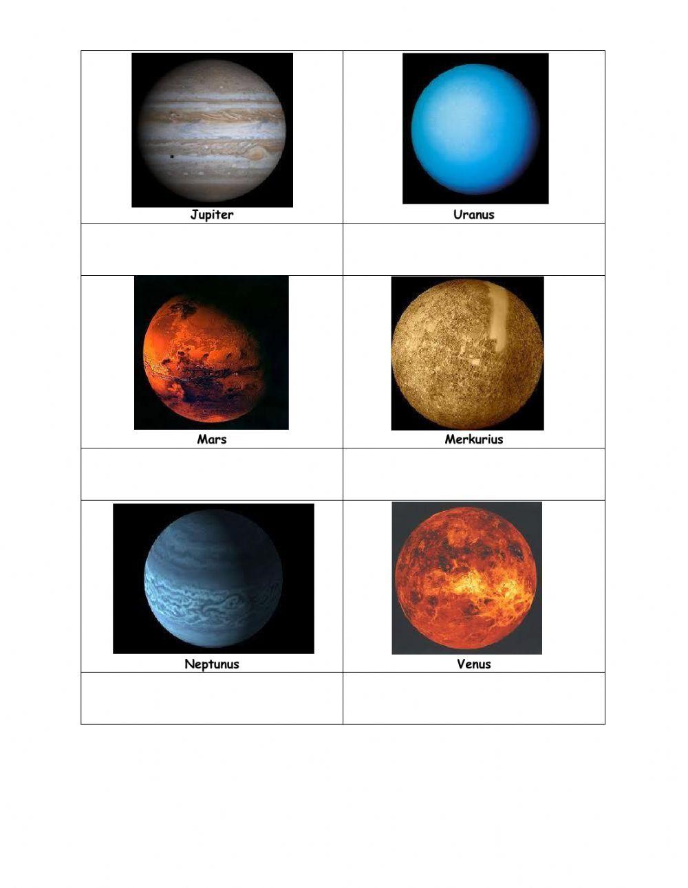 Latihan Mengenal Planet