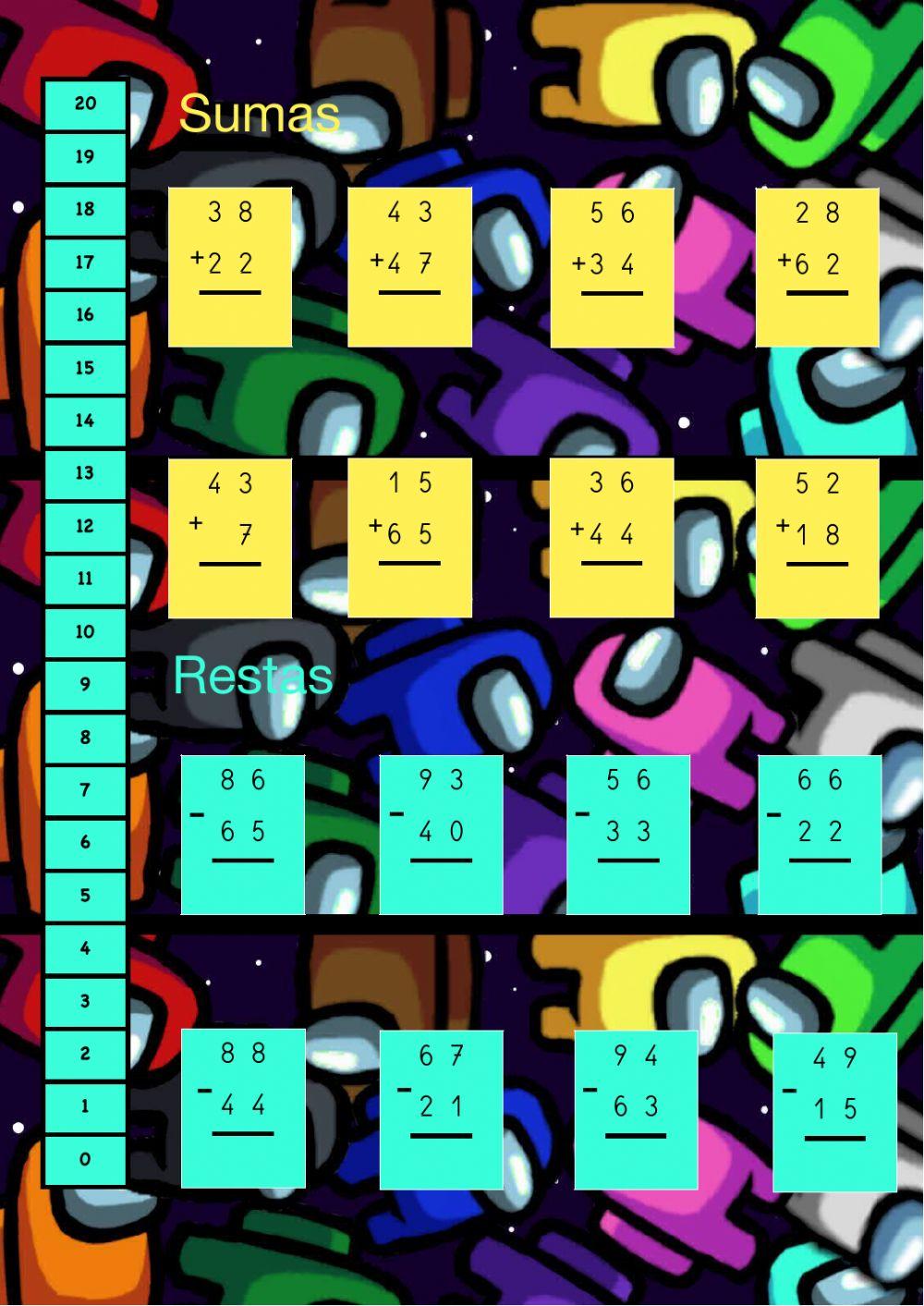 Sumas y restas