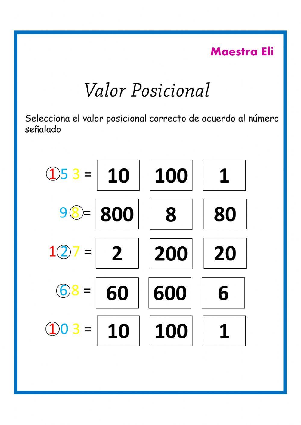 Valor Posicional