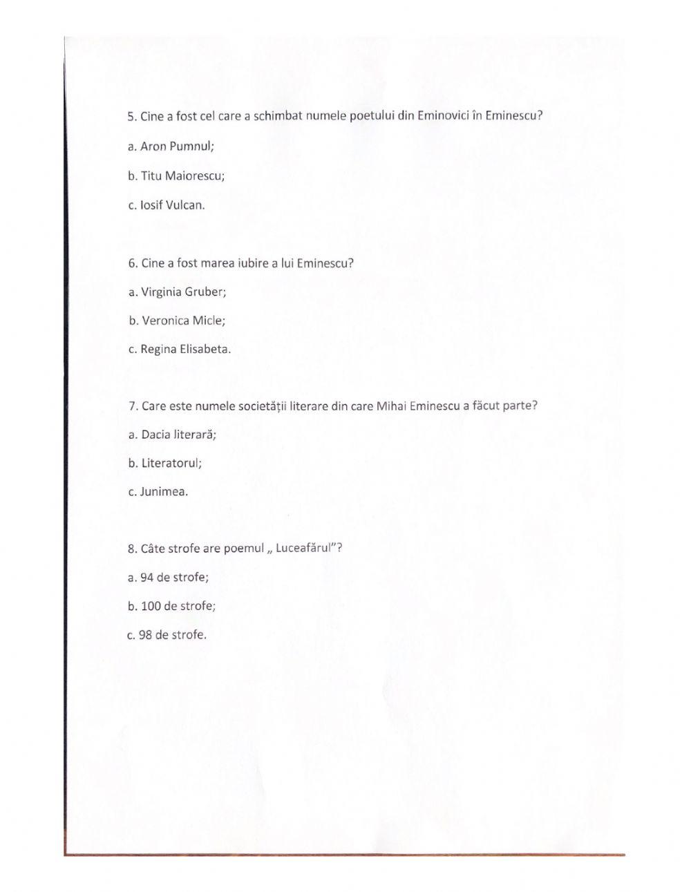 Să-l cunoaștem pe Mihai Eminescu