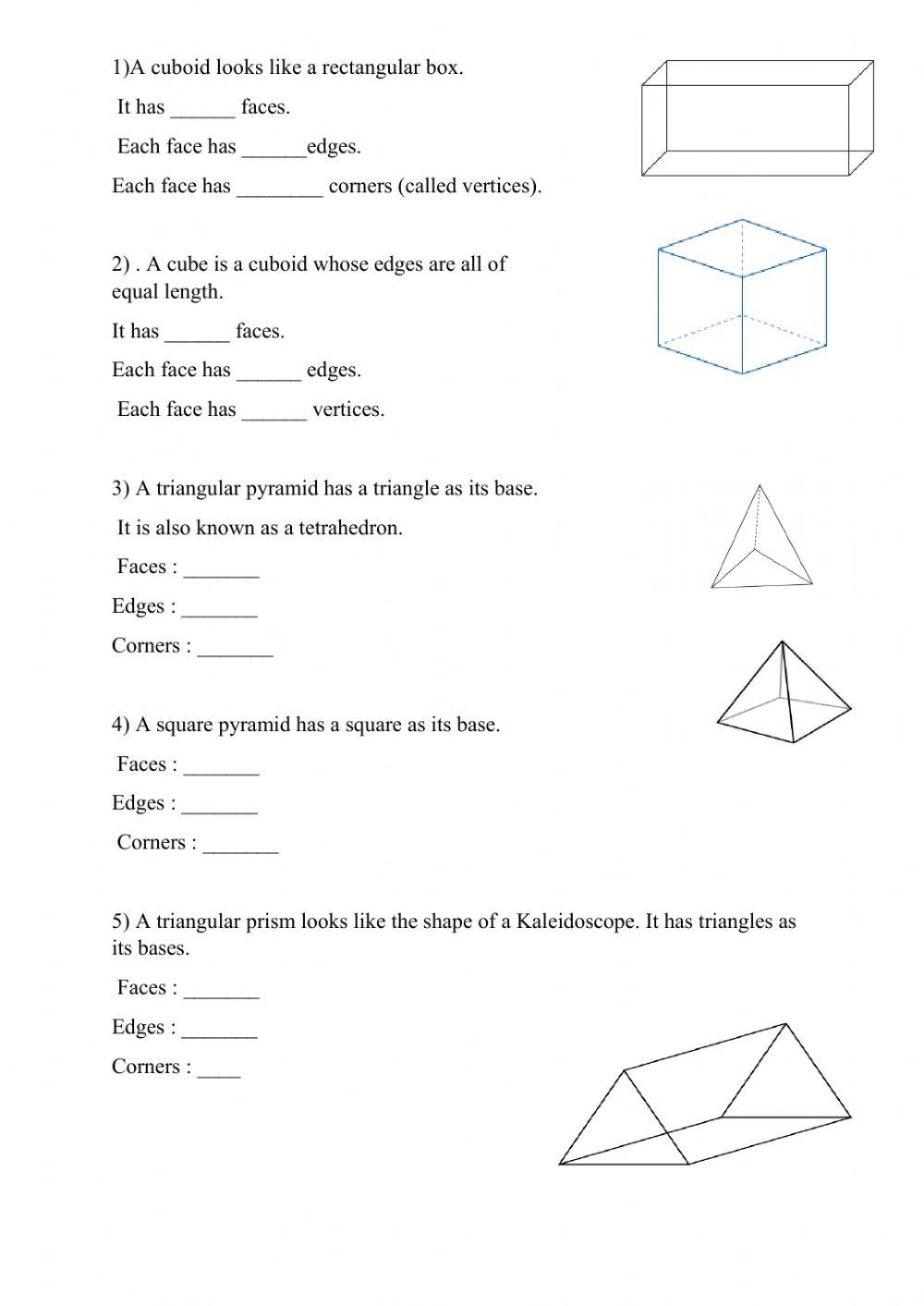 Understanding basic geometrical ideas worksheet live worksheets