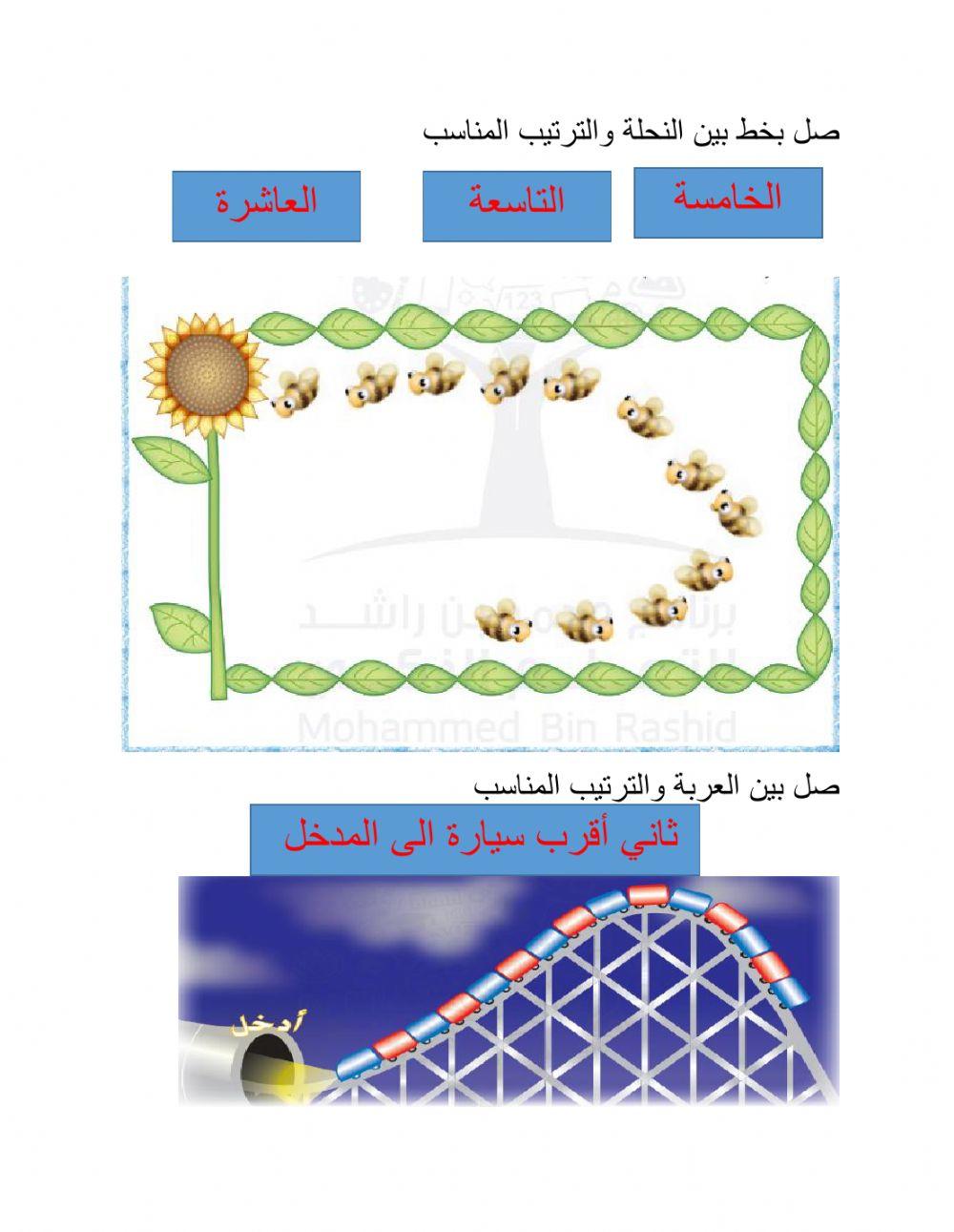الاعداد الترتيبية
