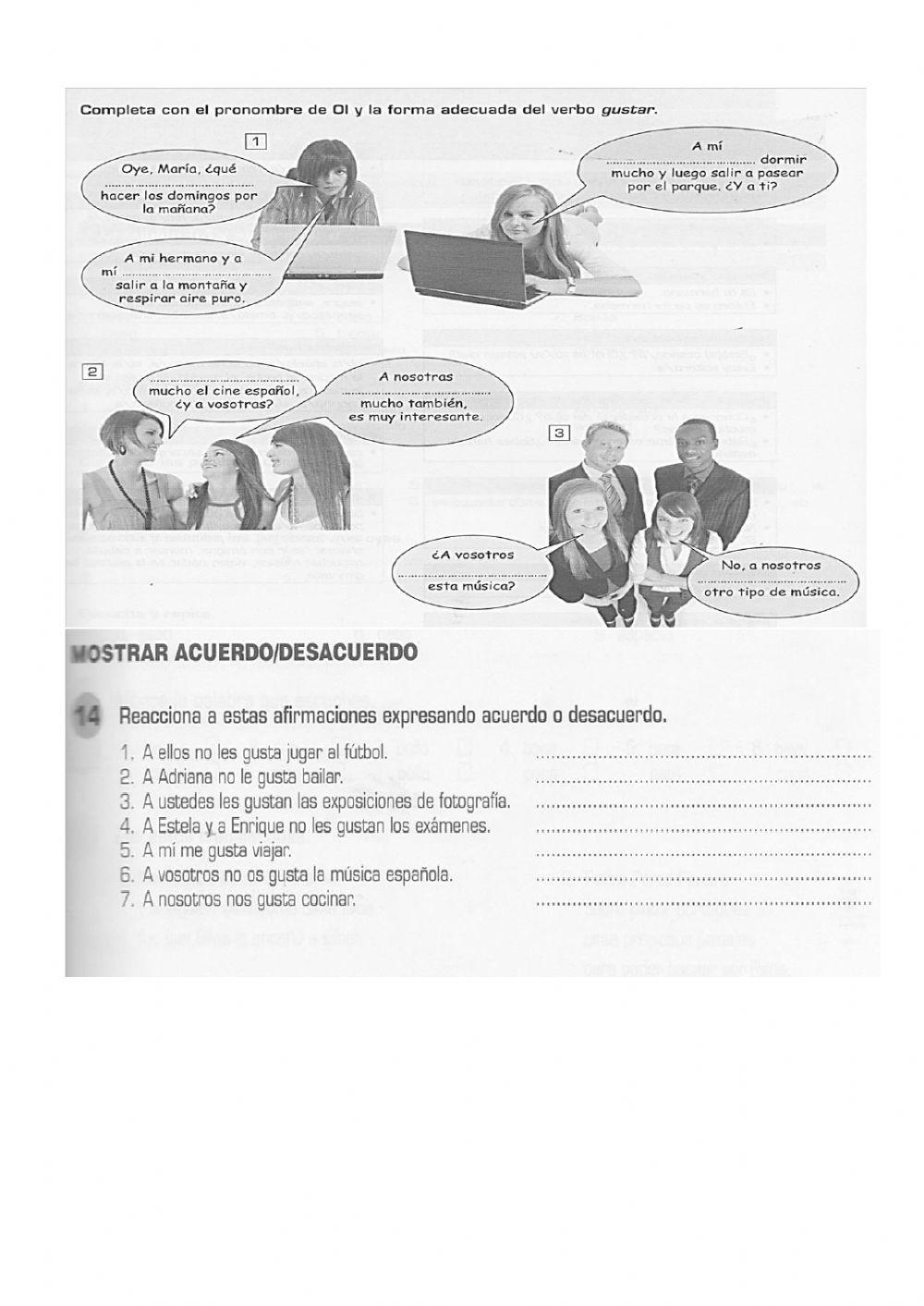 Trabajo de casa para la leccion 66-1 Ocio