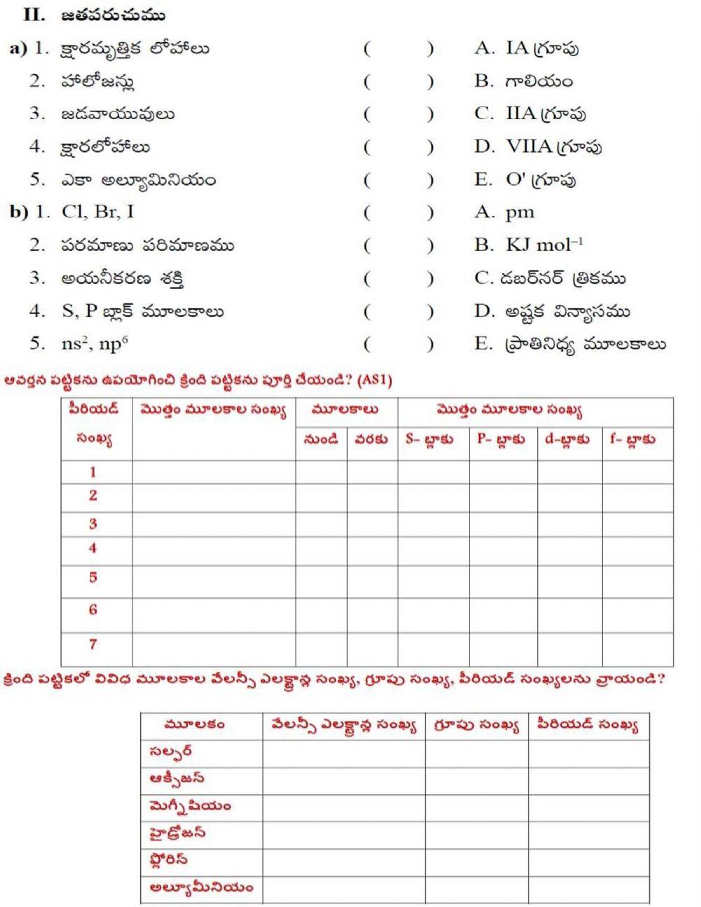 మూలకాల వర్గీకరణ