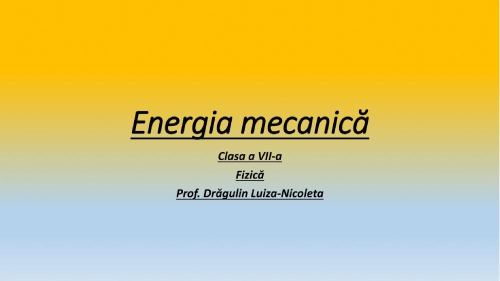 Energia mecanica 1
