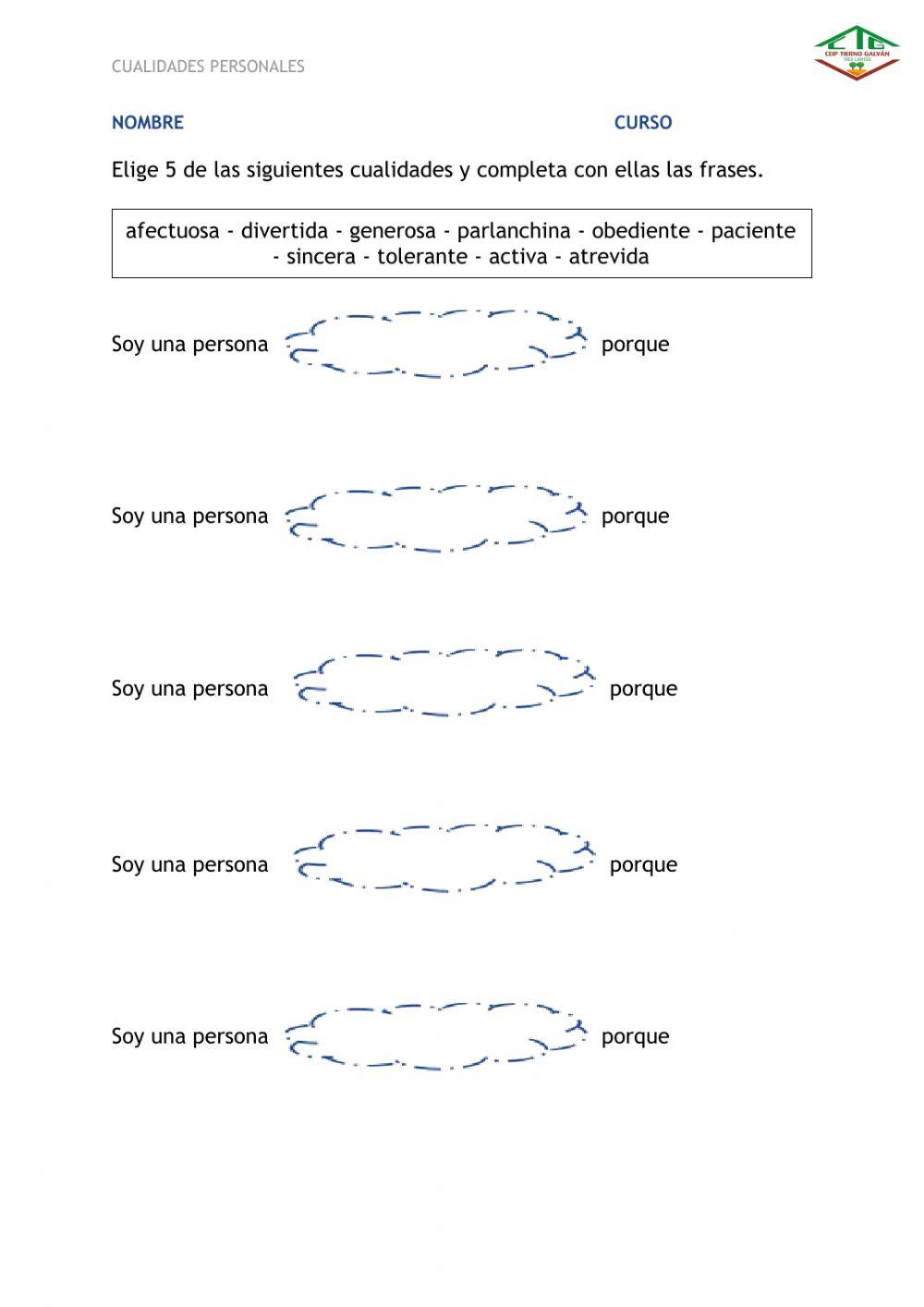 Cualidades personales