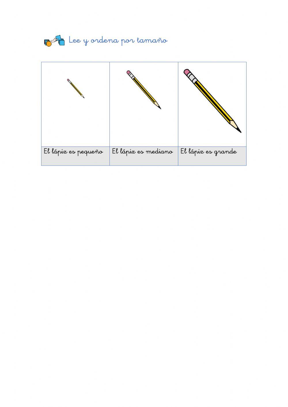 Concepto básico: tamaños Concepto básico: tamaños