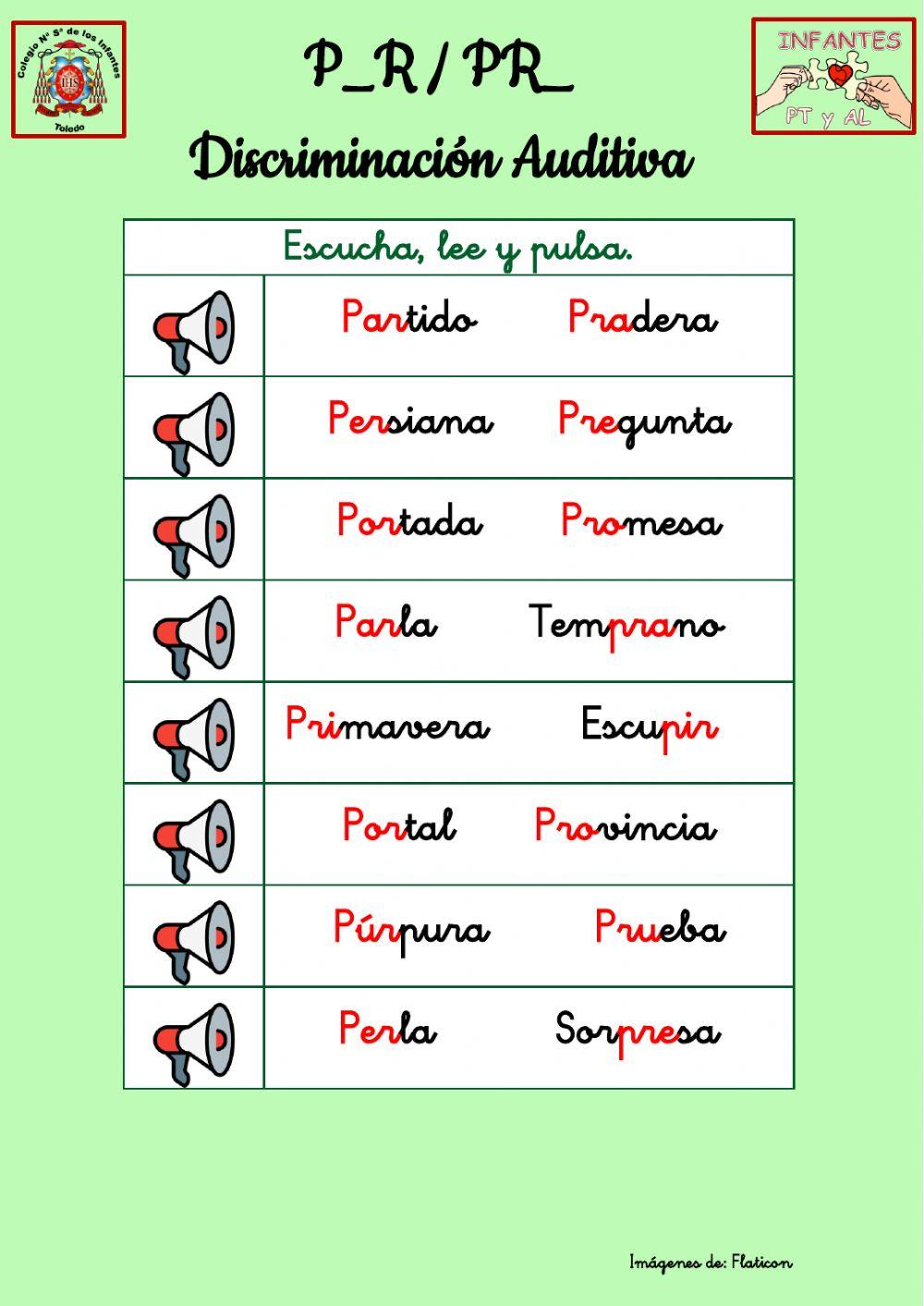 Discriminación Auditiva. PR