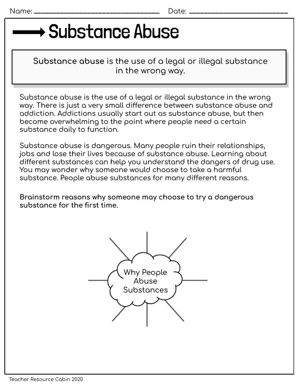 Grade 7 Intro to Substance Use Addictions and Related Behaviour online