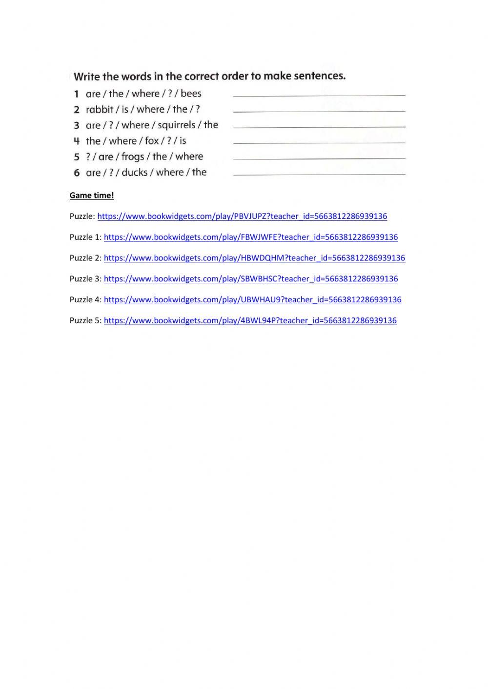 Where is - Where are