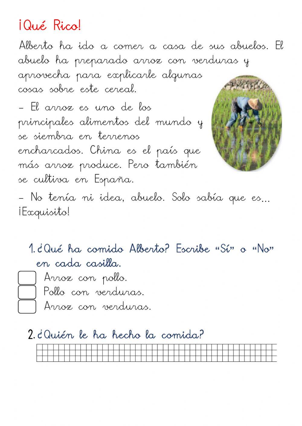 Lectura: ¡Qué Rico!