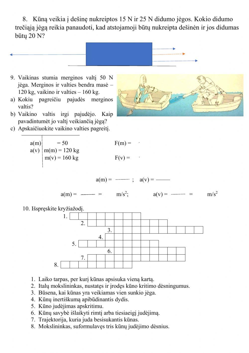 Niutono dėsniai. Pusiausvyra