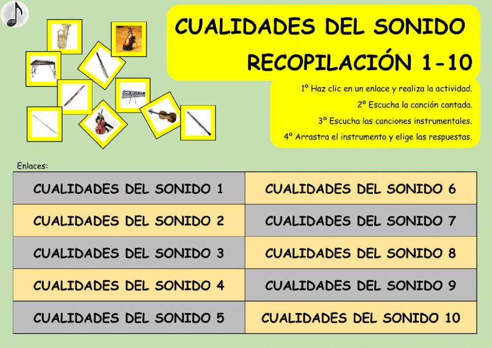 CUALIDADES DEL SONIDO RECOPILACION 1-10