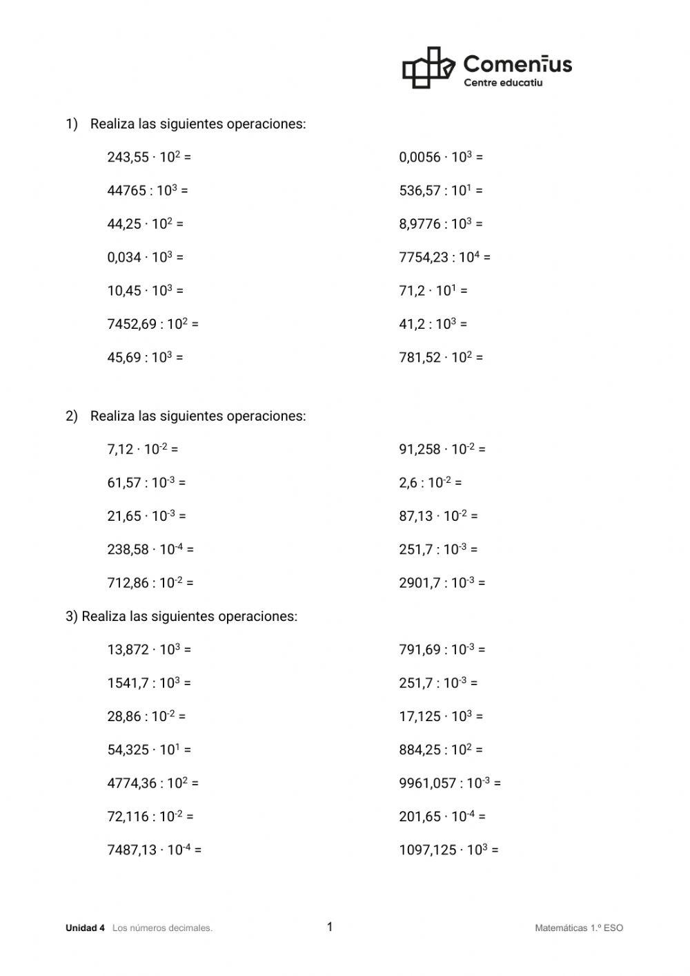 Multiplicacion por potencias de diez