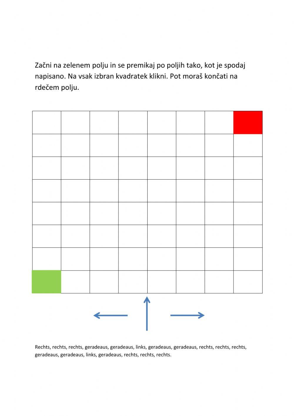Links, rechts, geradeaus