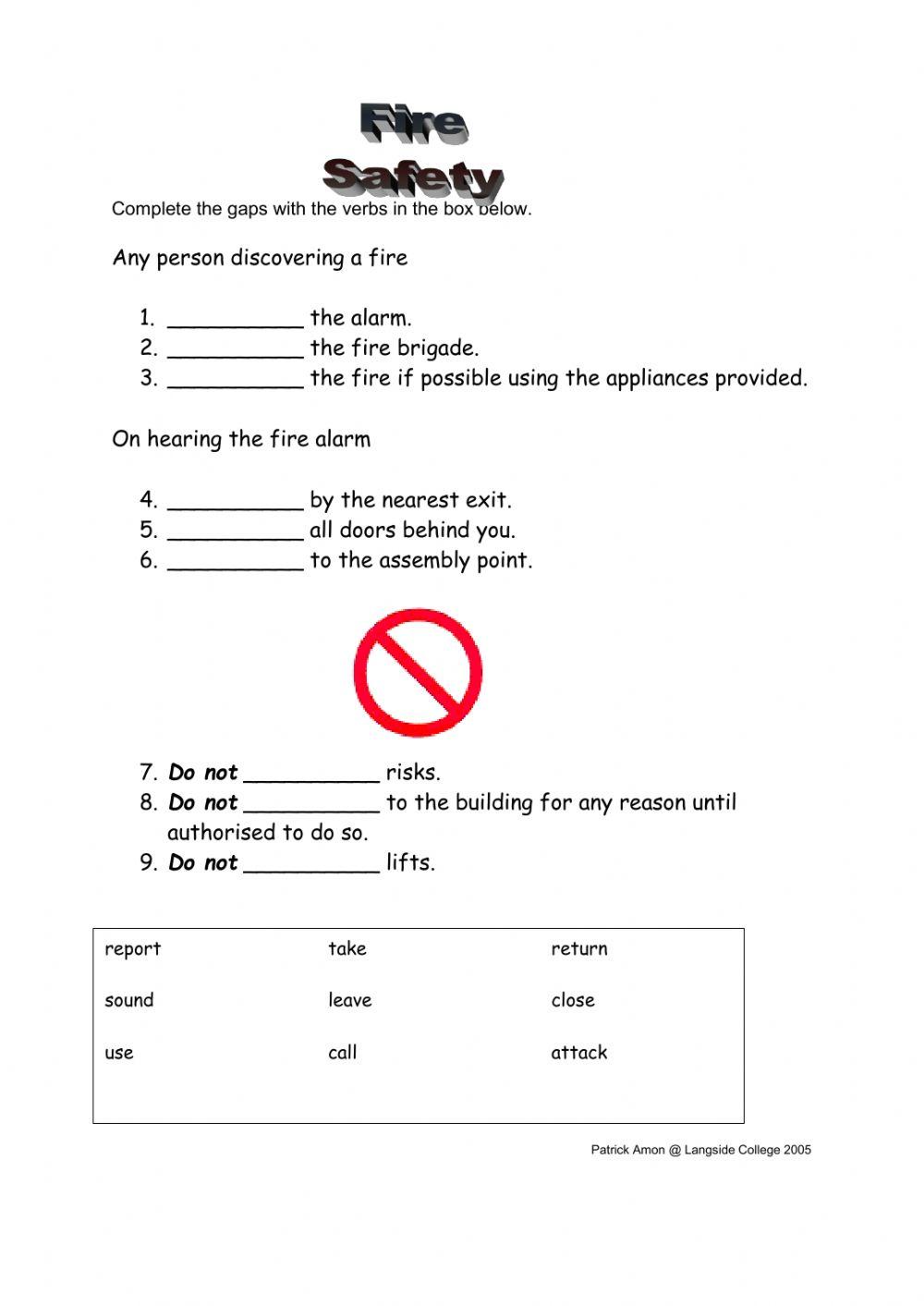 Reading a Fiore Safety Notice