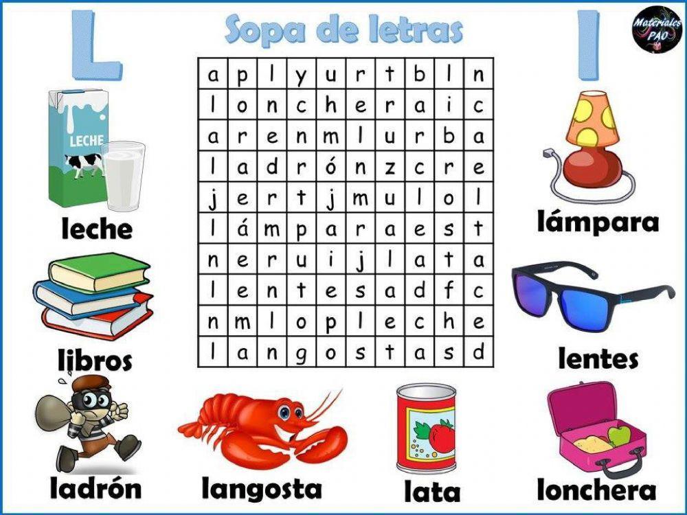 Sopa de letras  L