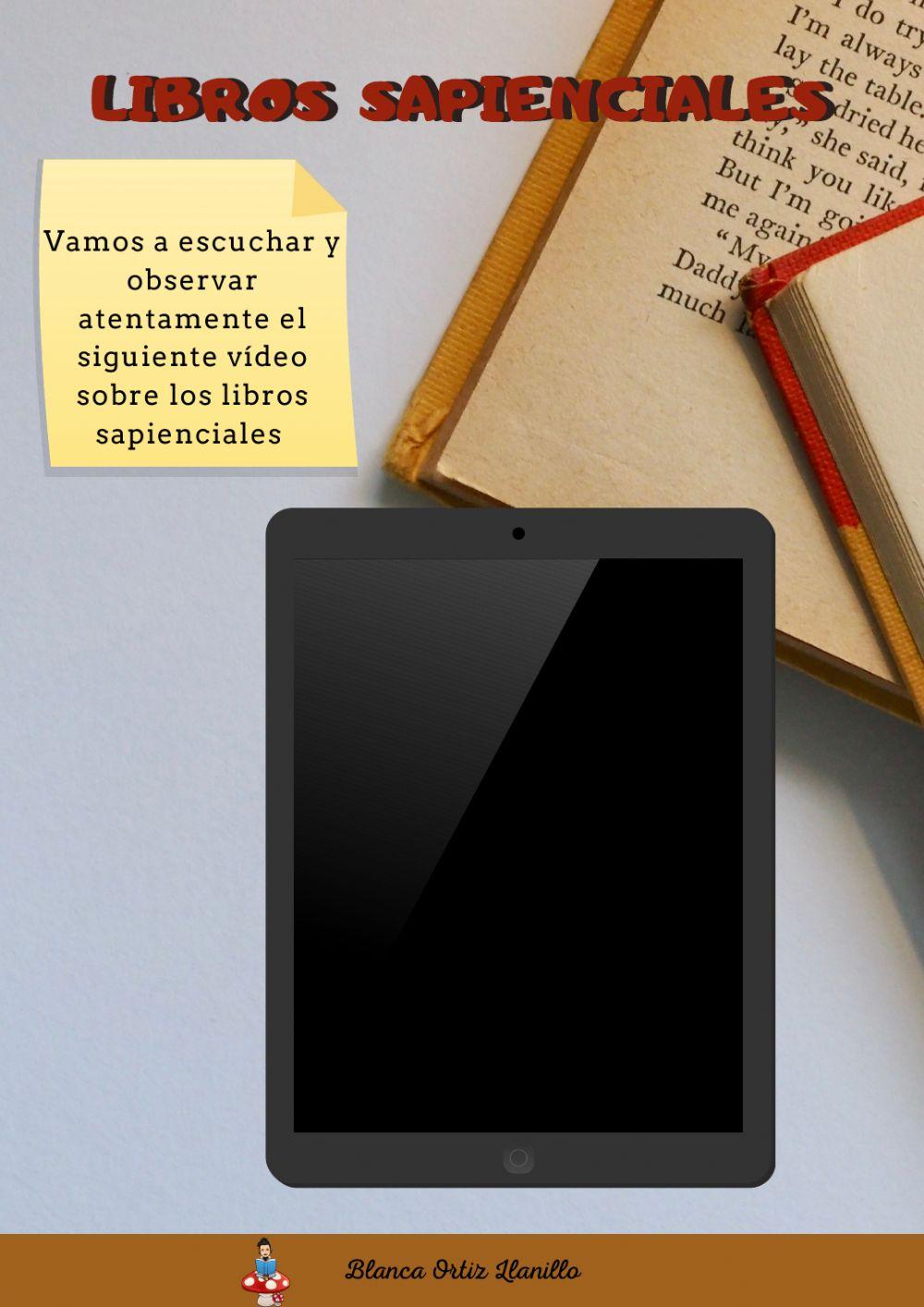 Libros sapienciales Libros sapienciales