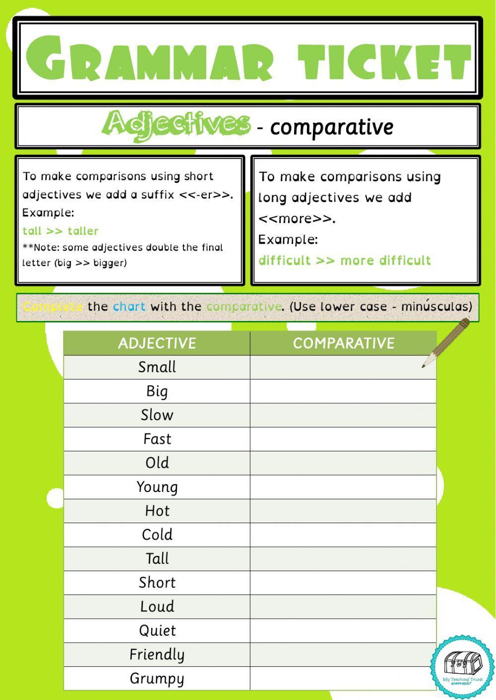 Adjectives-Comparative