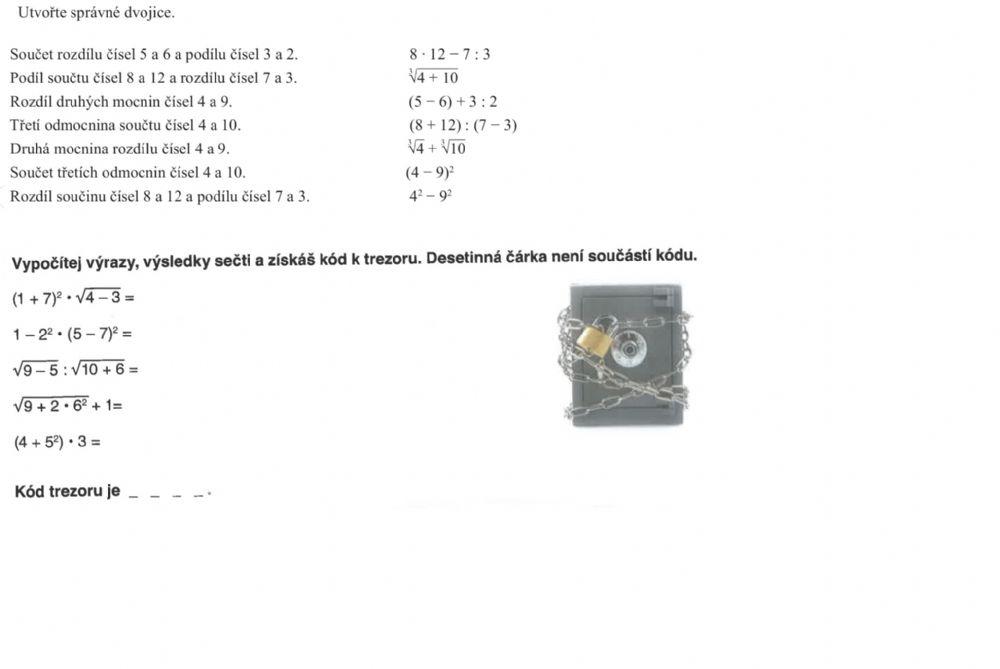 Číselné výrazy - přiřazování, počítání