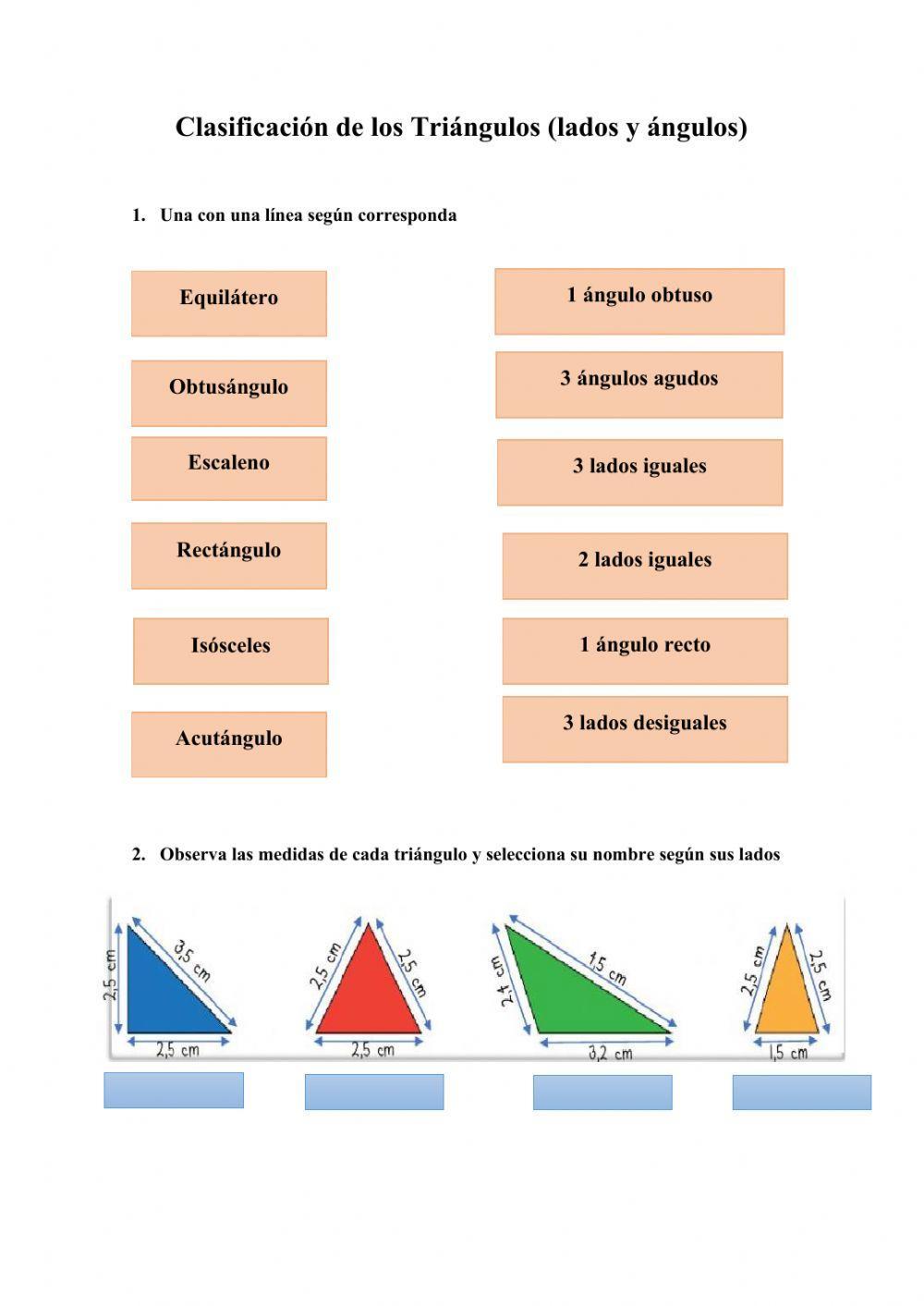 Clasificación de los Triángulos