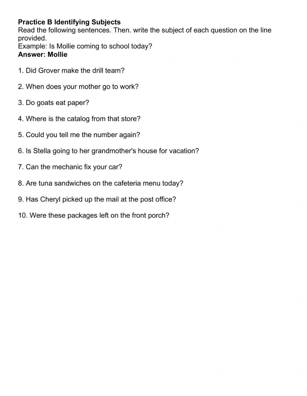 Hard-to-find subject