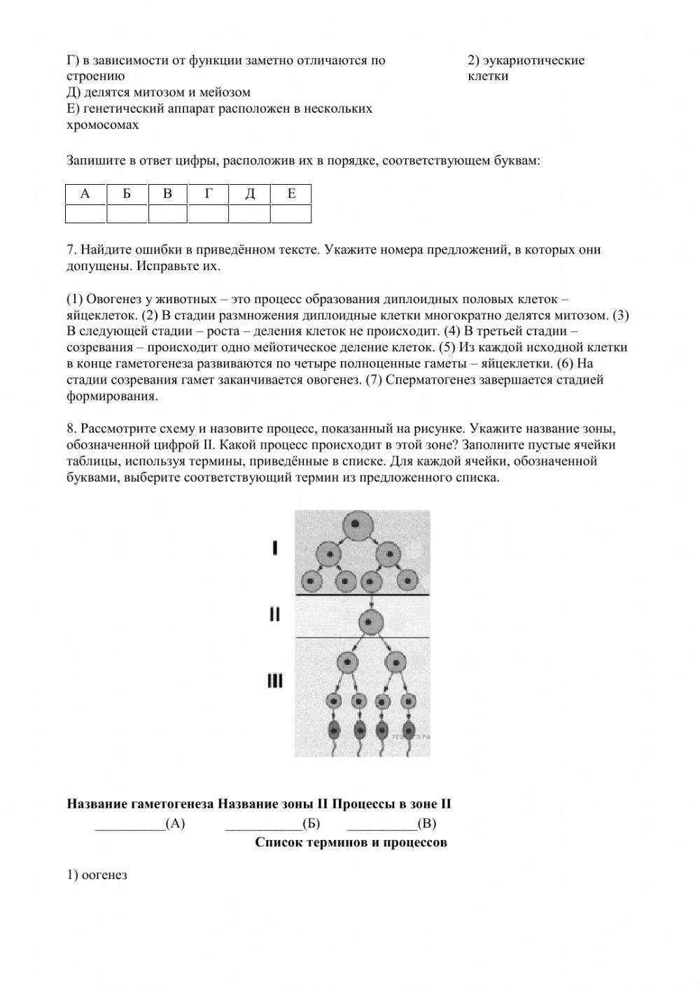 Гаметогенез