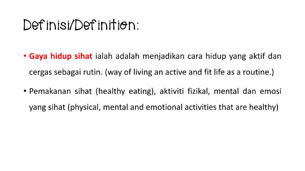 Amalan gaya hidup sihat