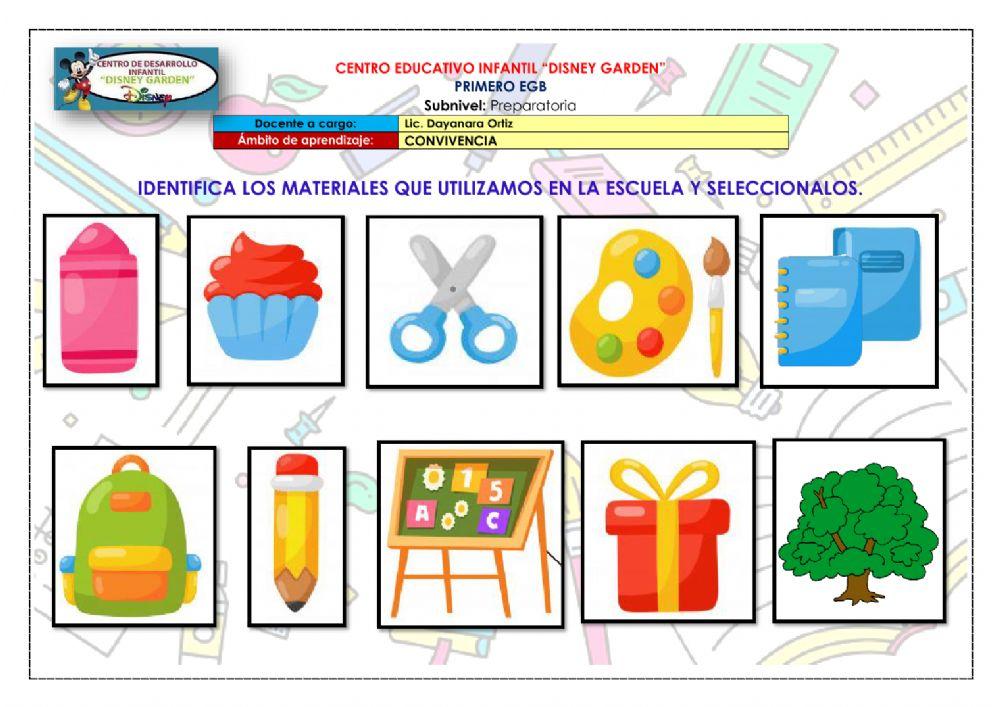 Materiales de la escuela