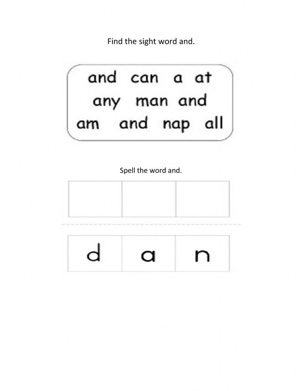 Sight Word and