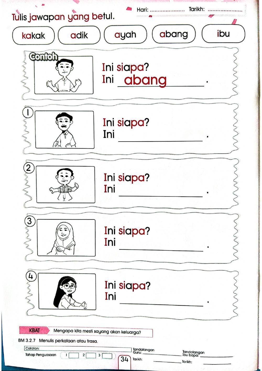 Keluarga Saya + Kelas Saya