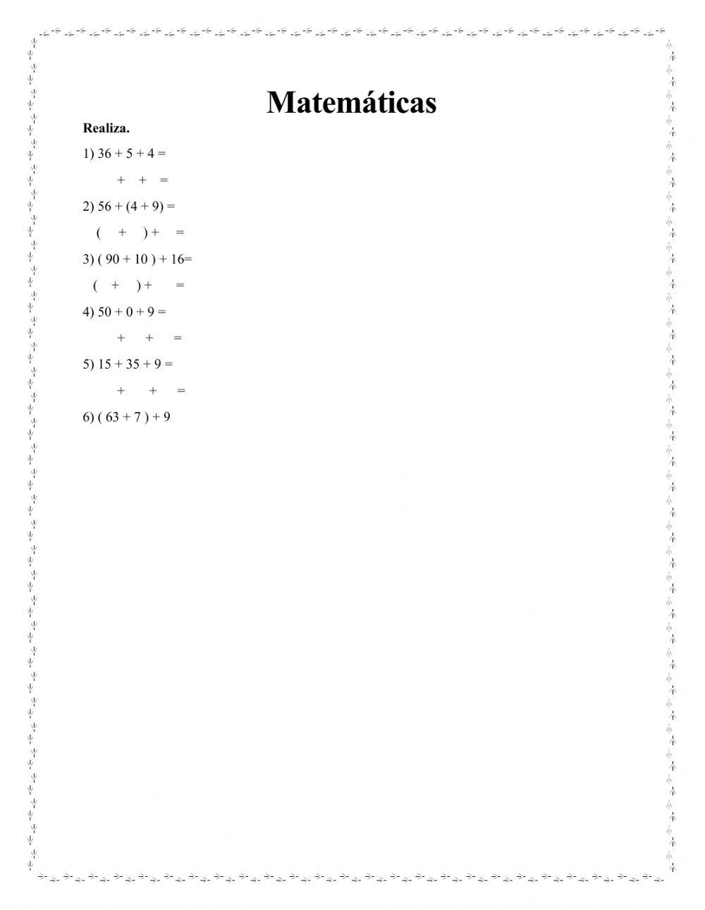 Propiedades conmutativas y asociativas