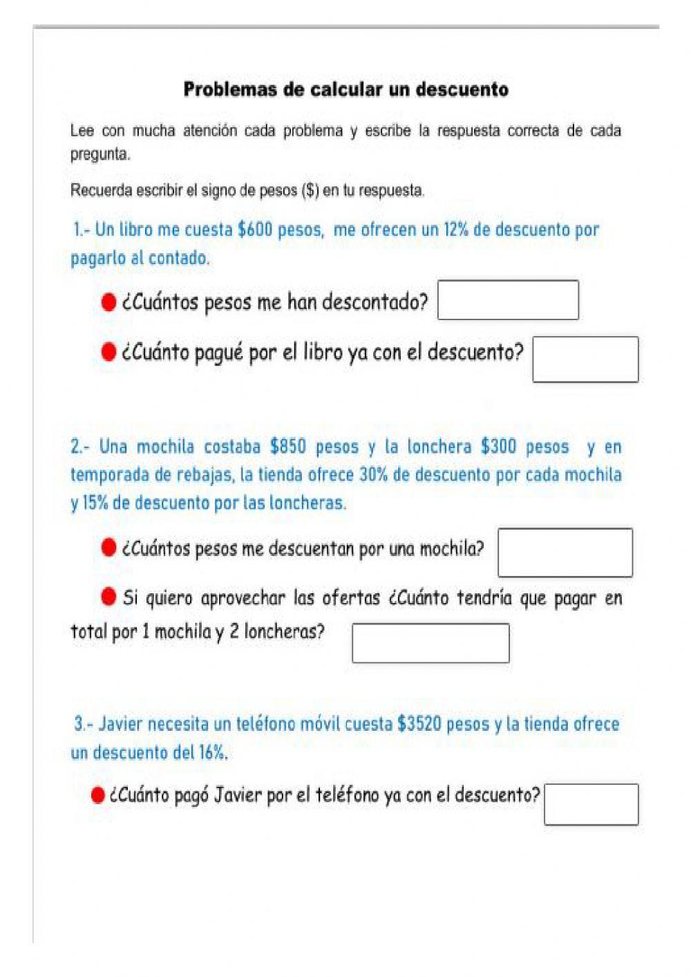 Calcular un porcentaje