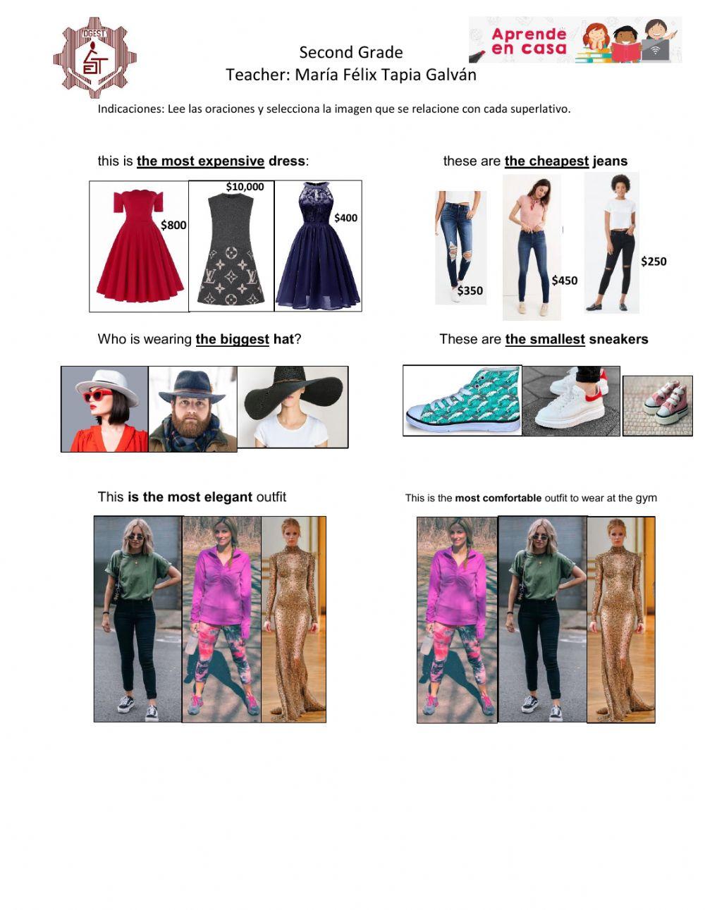 Superlatives with clothes