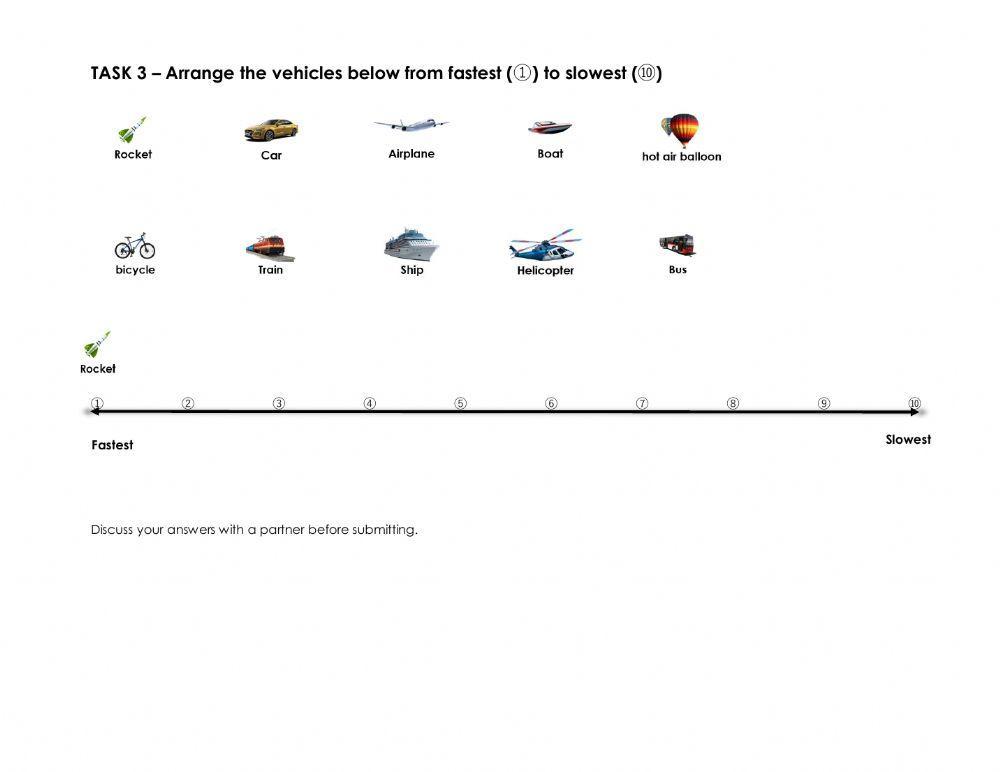 Transport Vocabulary