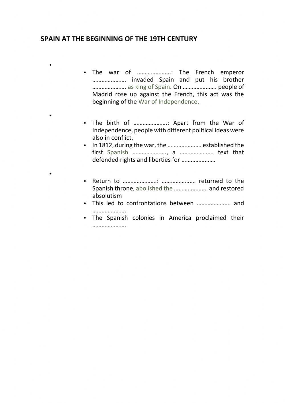 Spain in the 19th century