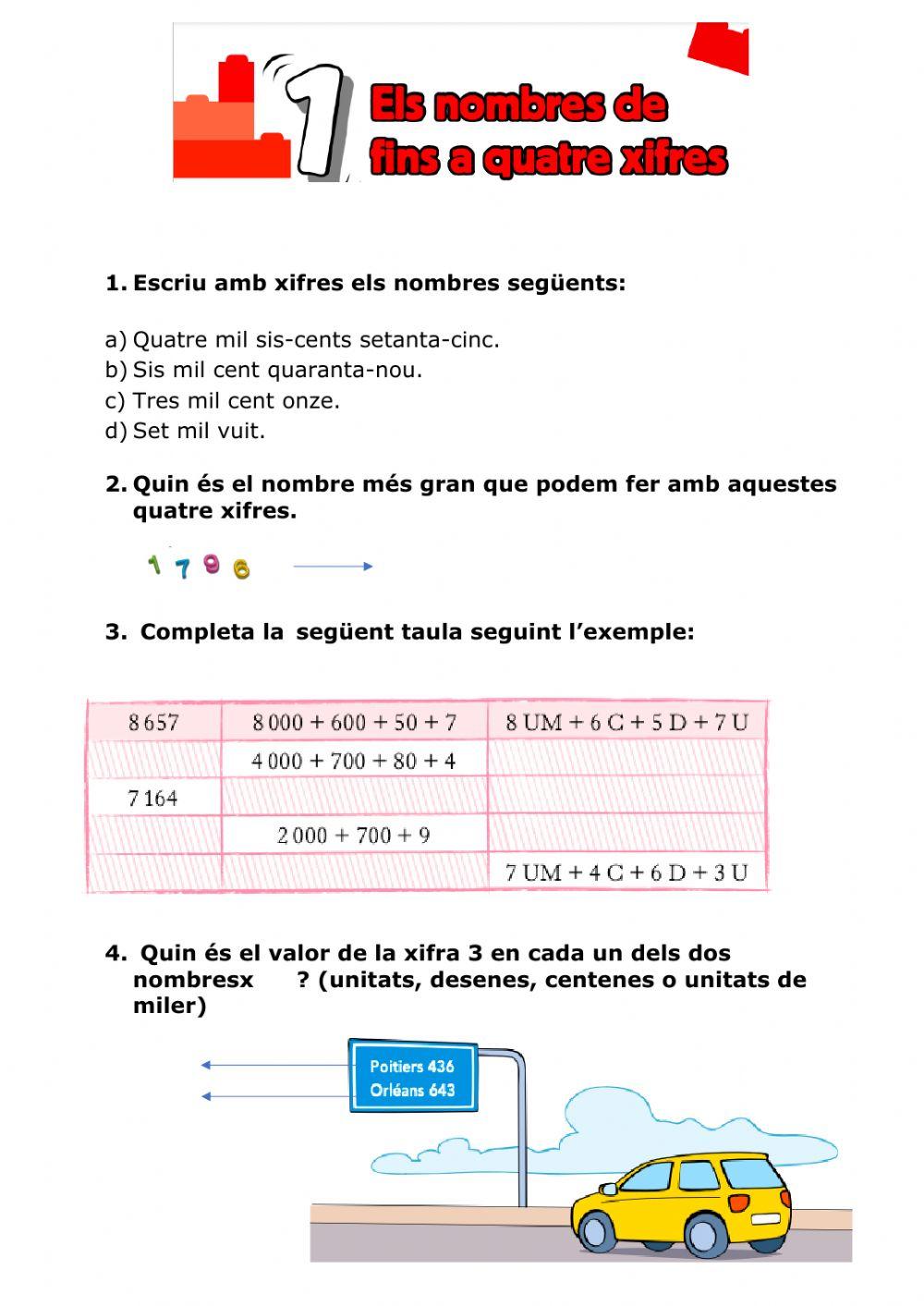 Nombres de 4 xifres I