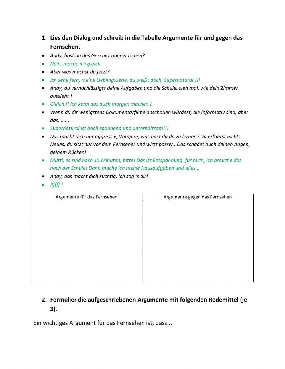 Fernsehen pro und contra
