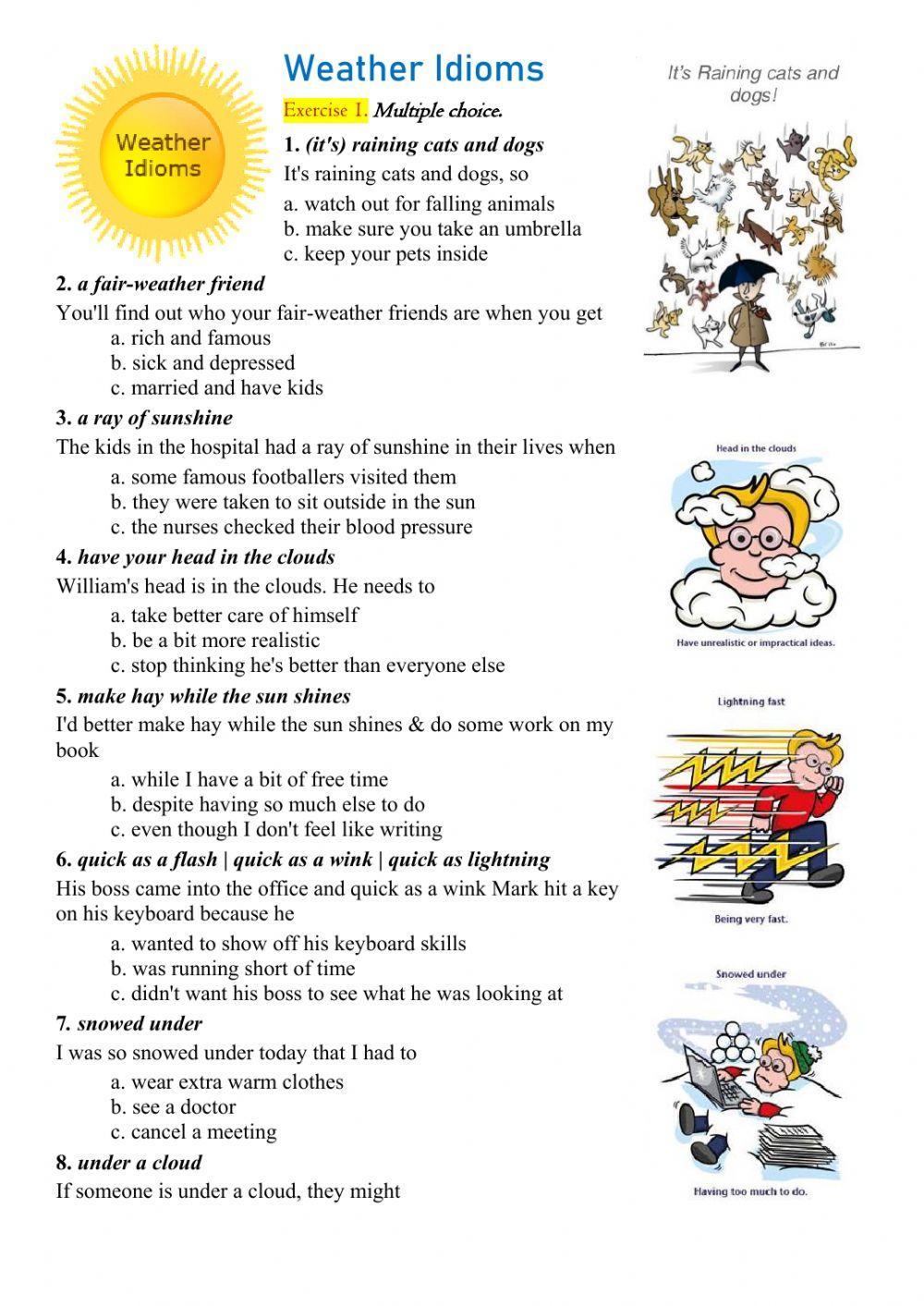 Weather Idioms