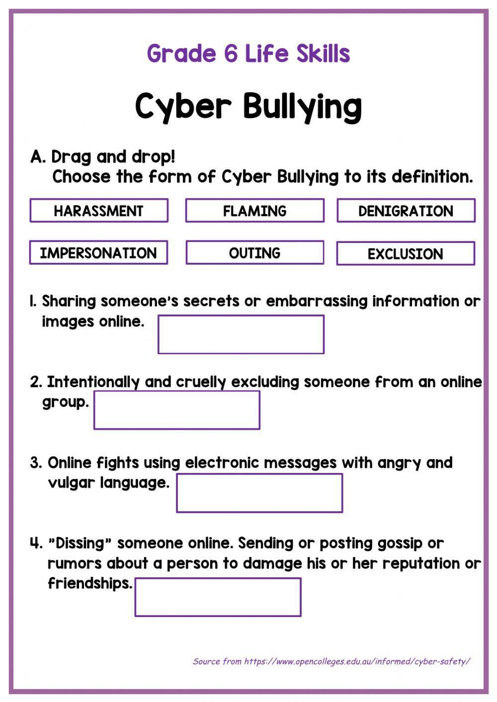 Lifeskills - Cyber Bullying