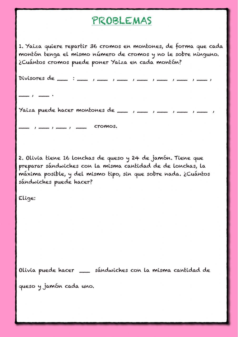 Resolución de problemas.