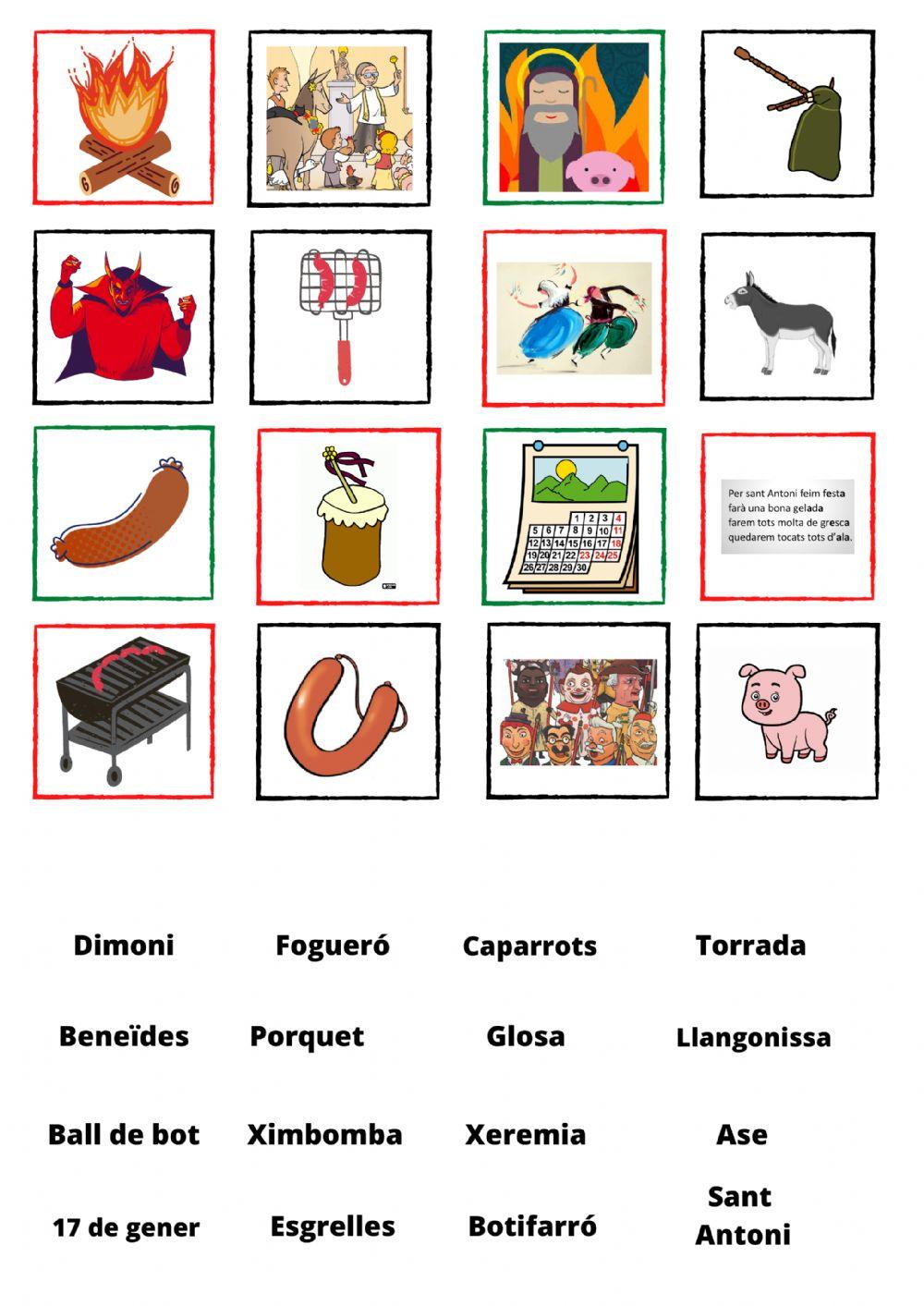 Vocabulari Sant Antoni
