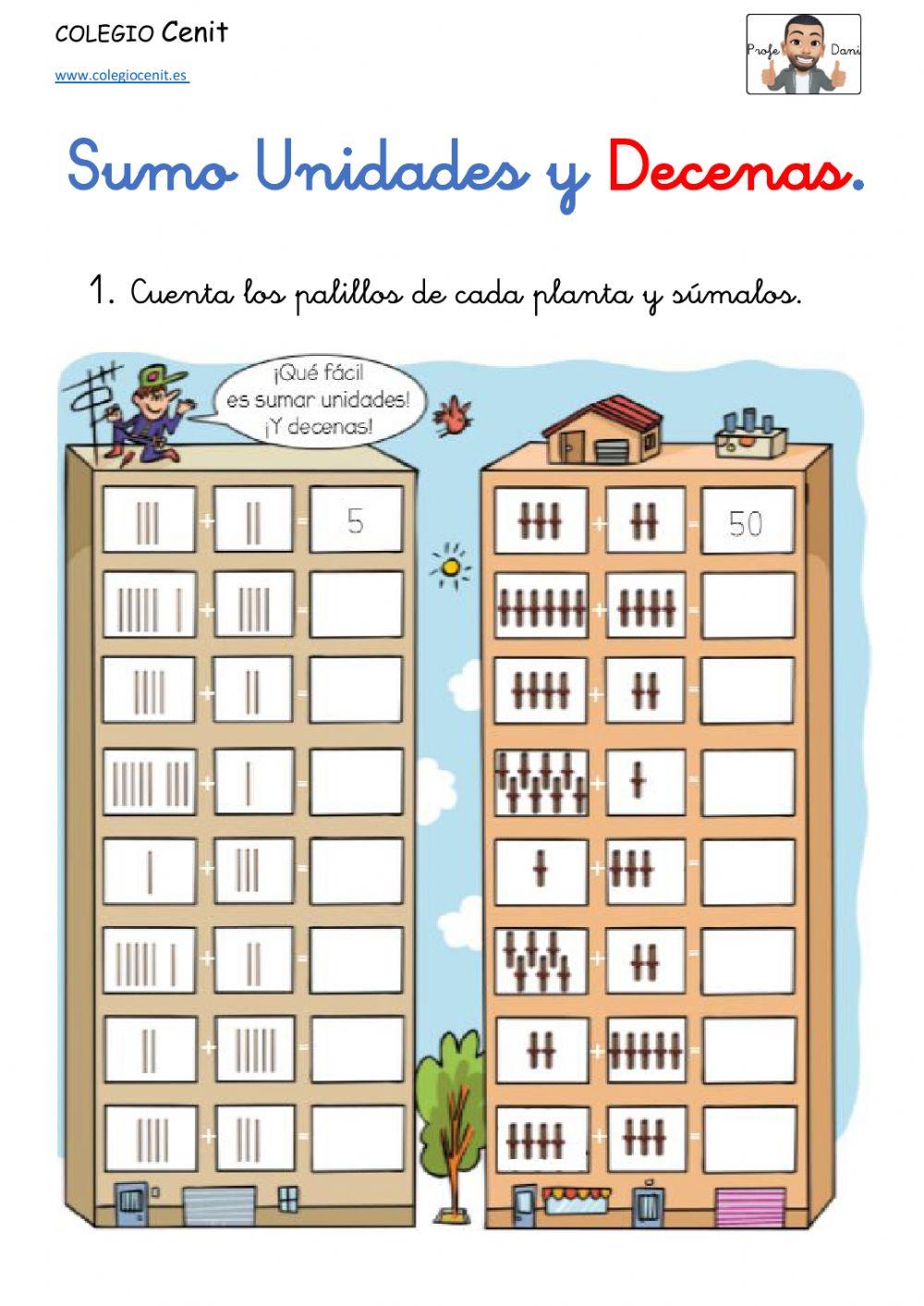 Suma unidades y decenas