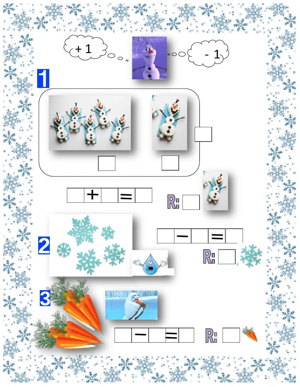 Probleme - adunarea si scaderea cu o unitate
