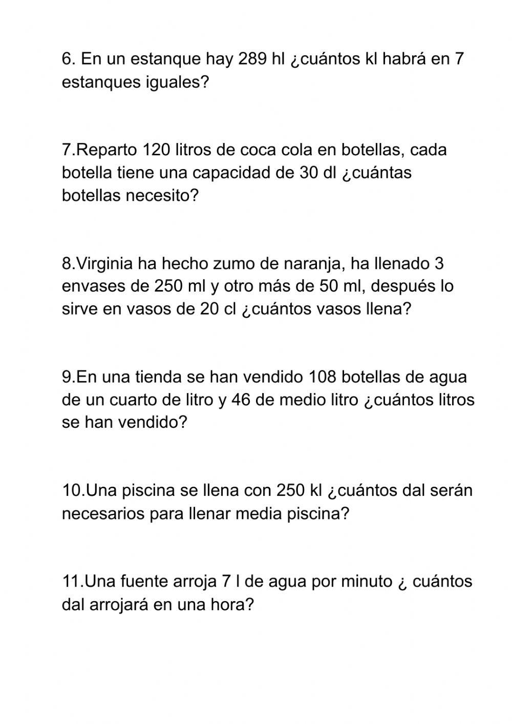 Problemas de Capacidad