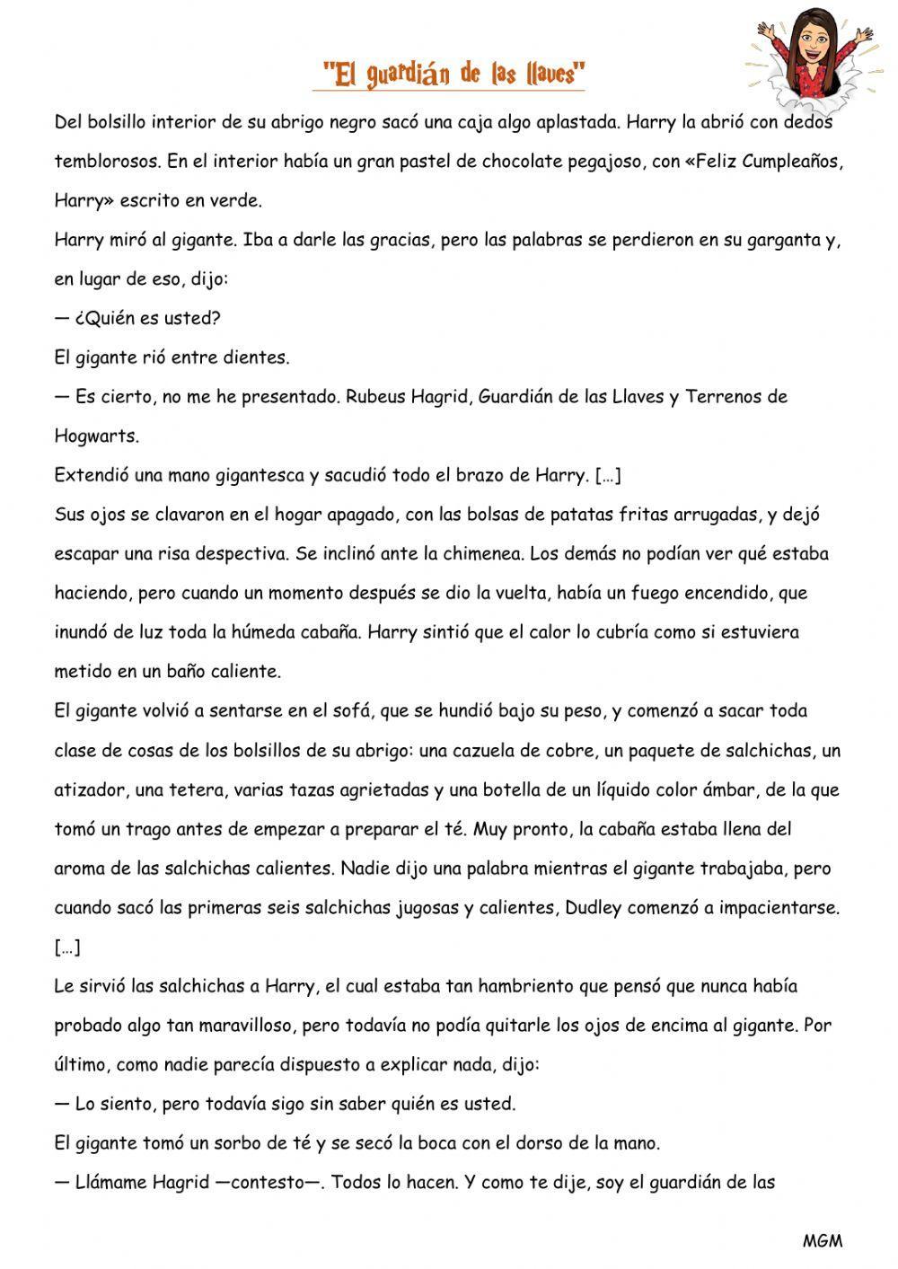 Lectura Harry Potter