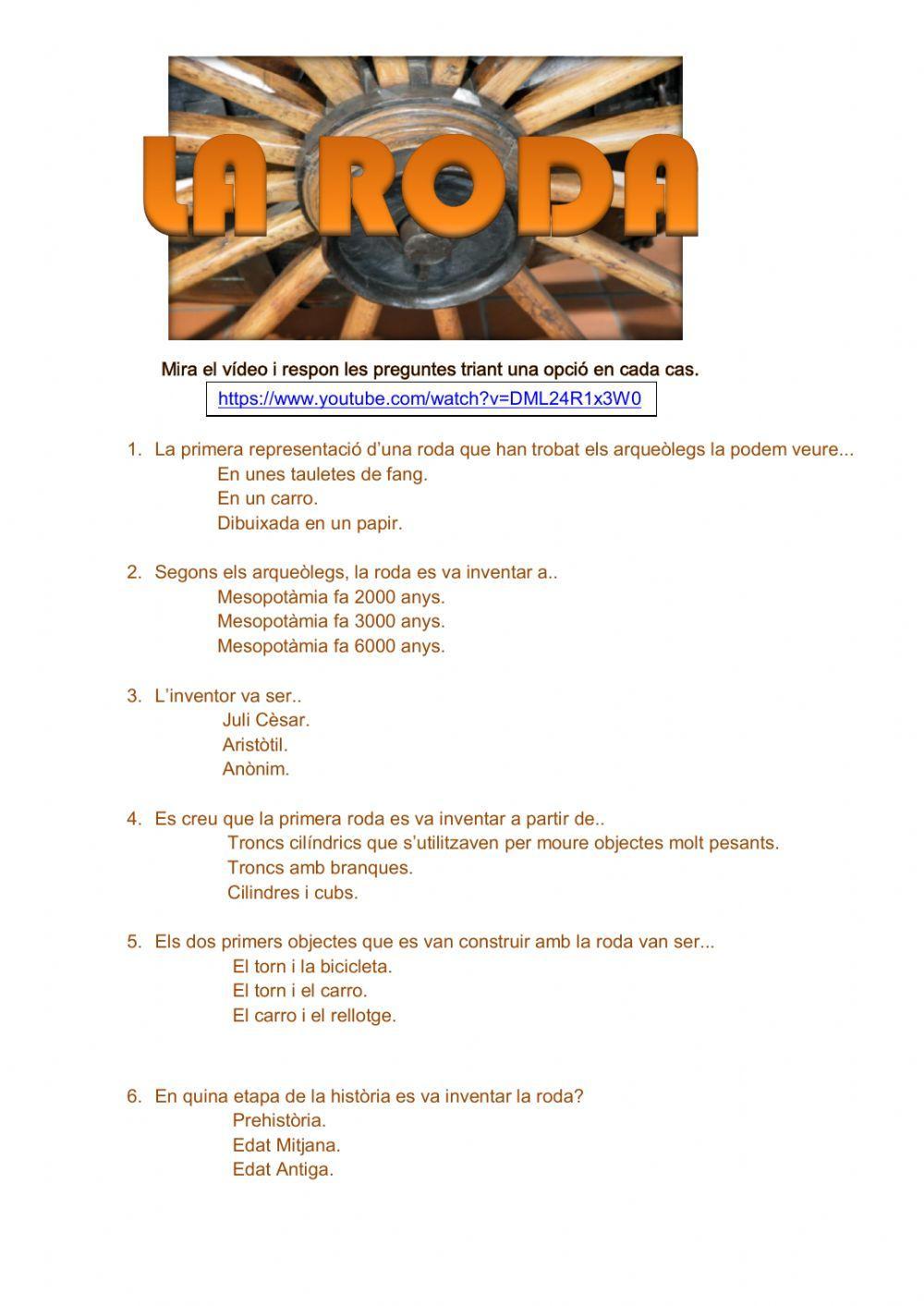 La roda, un gran invent